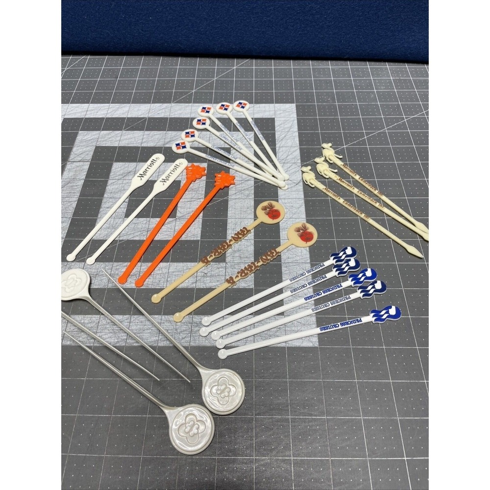 Swizzle Sticks Resorts Travel Souvenirs Stir Cocktail Drink Stir Lot Marriott